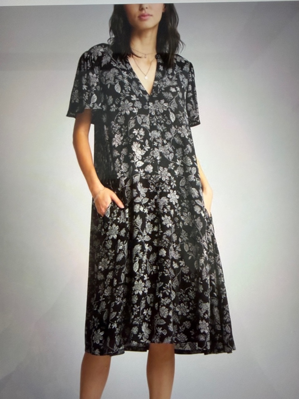 Treasure & Bond Floral Maxi Dress